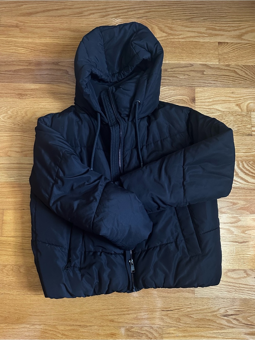 Zara black puffer jacket
